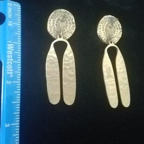 "Walking Sun" Dangle Post Earrings by ALVA - Picture 4 of 8